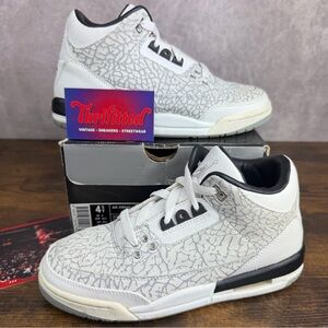 Air Jordan 3 Retro Flip White 2007 Size 4.5 GS / 6W 315768-101 Youth Shoes Rare